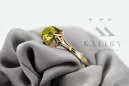 Vintage style  Žlutý peridot 14k žluté zlato vrc023y